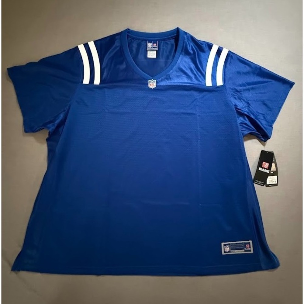 NEW Indianapolis Colts Pro Line NFL Jersey Womens 4XL Blue‎ Blank Short Sleeve.